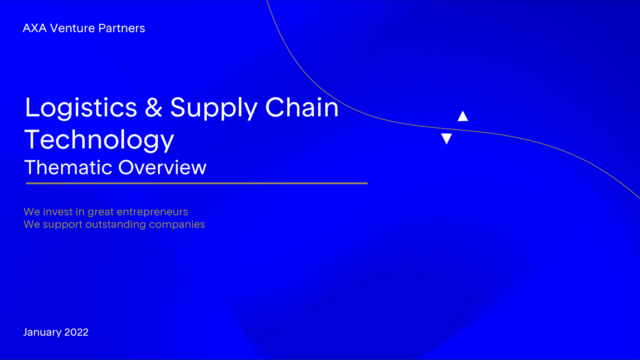 AVP thematic overview – Logistics and supply chain technology