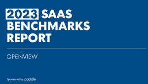 2023 SaaS Benchmarks report by OpenView
