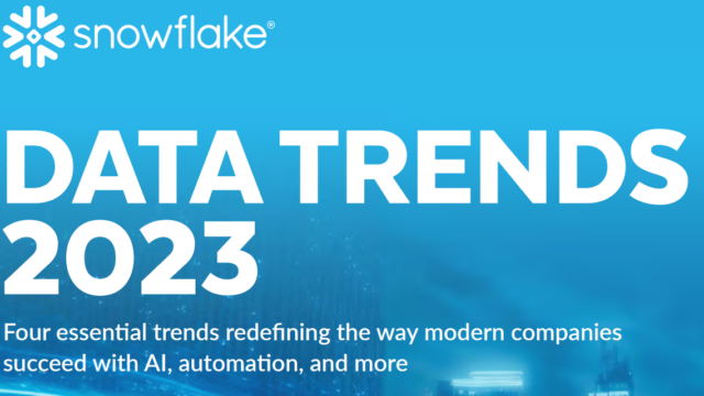 Snowflake report – Data trends 2023